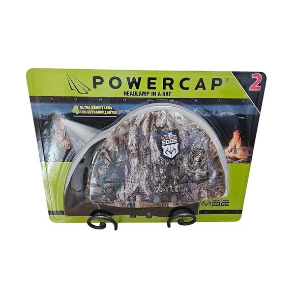 Realtree Edge Power Cap with LED Headlights 2-Pack Camouflage And Black, Stretch - Picture 4 of 4